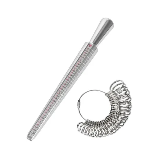 Ring Sizer 41-76 Finger Size Gauge Ring Sizer Tool With 3 Measuring Scales (Eu, Us, Uk)