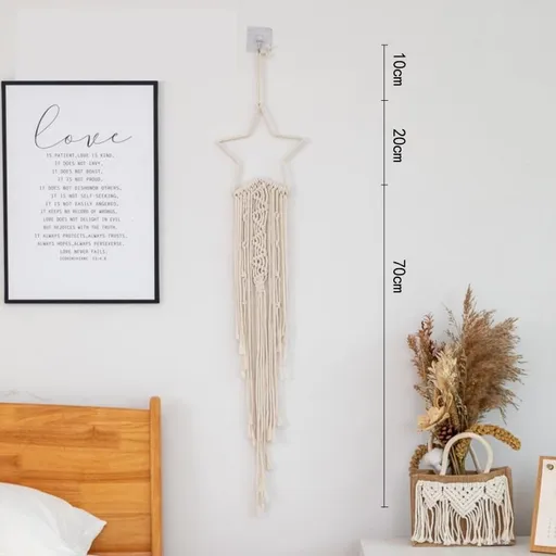 Wall Hanging Home Decor, Star Off White Without Pendant
