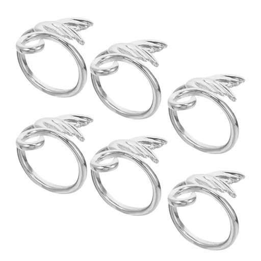 Set of 6 Adjustable Crochet Zinc Alloy for Jewelry Making and Home Decor