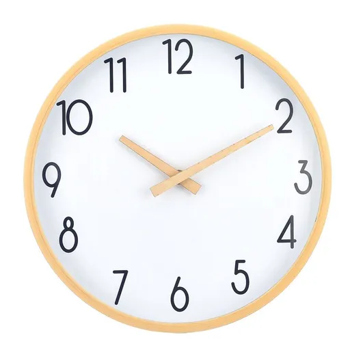 Wall Clock Battery Operated, Simple Minimalist, Silent Non-Ticking, Decorative Modern Wall Clock for Living Room