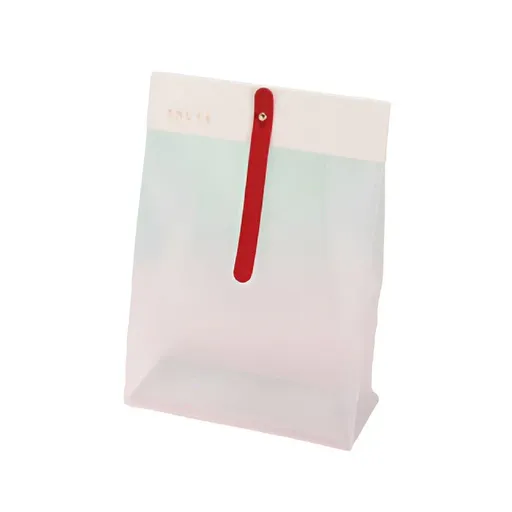 50pcs Transparent Snack Bags Biscuit Candy Bags Resealable Food Packaging - Red