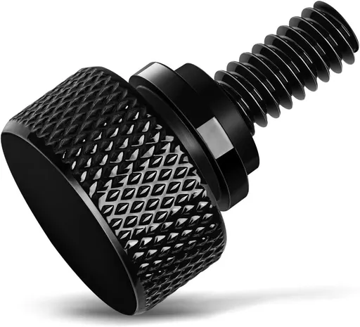Gloss Black 304 Stainless Steel Seat Bolt Screw Compatible with Harley Davidson 1996-2025