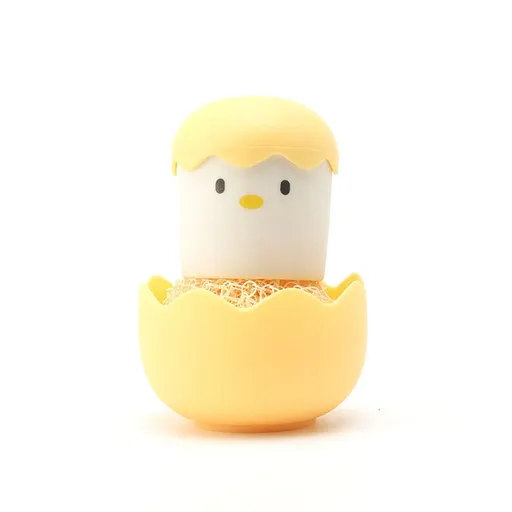 Kitchen Cleaning Brush Creative Egg Shell Chicken Brush Cartoon Cleaning Ball Washing Tool Household Cleaning Brushes