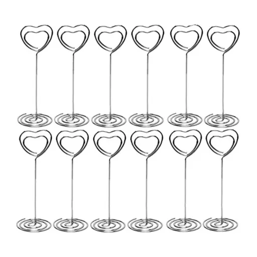 3.5 Inch Table Number Holder Set of 10 Place Card Holders Wedding Stand Photo (3.5-Inch, 10)