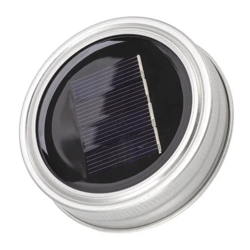 LED Outdoor Solar Mason Jar Light Lid Waterproof Flame Solar Fairy String Lids for Normal Jars 6.6 Feet