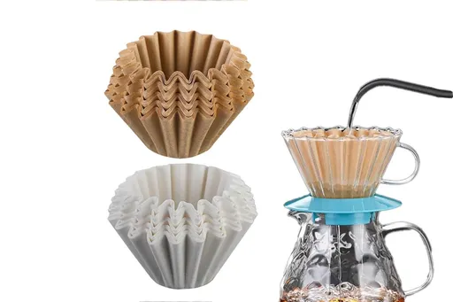 50Pcs Coffee Paper Filters -Brown