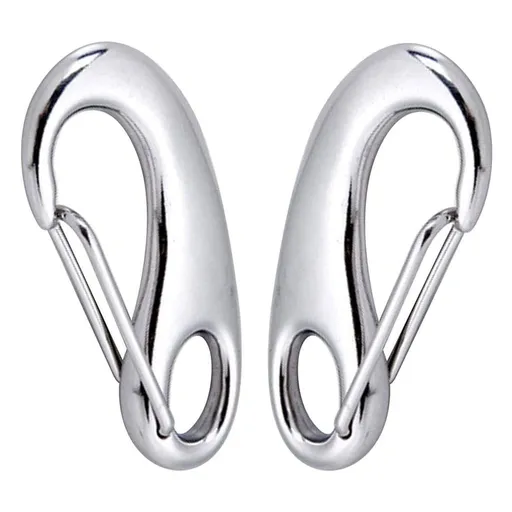 4 inch Heavy Duty Rope Connector Spring Snap Hook, Large Stainless Steel Boat Hooks, Load Capacity 880lbs (2 Pack)