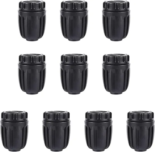 1/2 inch Irrigation Fittings End Plugs For (1/2" ID x0.6-0.63" OD) 16mm Drip Tubing Connectors-10 Pcs/pack