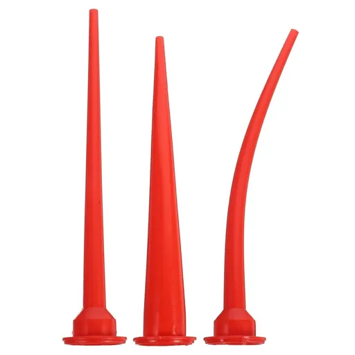 3-Piece Caulking Tip Set with Extension Nozzles for Precise Caulk Application and Easy Accessory Use