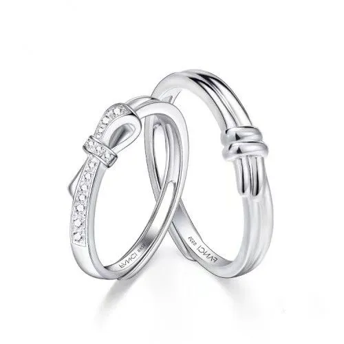 Fang qi Copper Mobius Ring for Couple Simple Love A pair