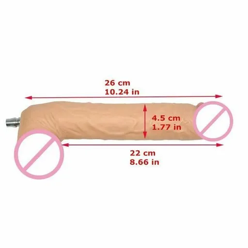 House Of Dasein Premium Sex Machine Attachments Vac U Lock Dildo Suction Cup Anal Plug - 26 X 4.5 Cm