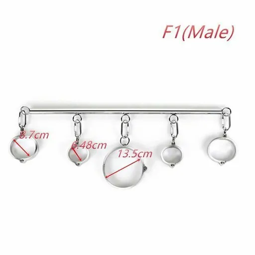 House Of Dasein Metal Spreader Bar Cuffs Collar Bondage Restraint Kits Slave Shackles Set Bdsm - Skin - F1 Male