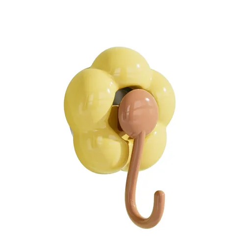 Hooks, Traceless Hook, Sunflower Shaped Suction Cup Hooks for Hanging Without Drilling Leaving No Marks. Strong Vacuum Suction Hooks for Kitchen Living Room and Bathroom. Z4-A
