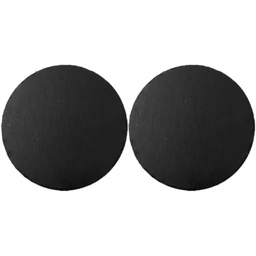 Black Serving Platter Set of 2 - Stylish Dinner Plates for Home, Kitchen, Parties, and Special Events