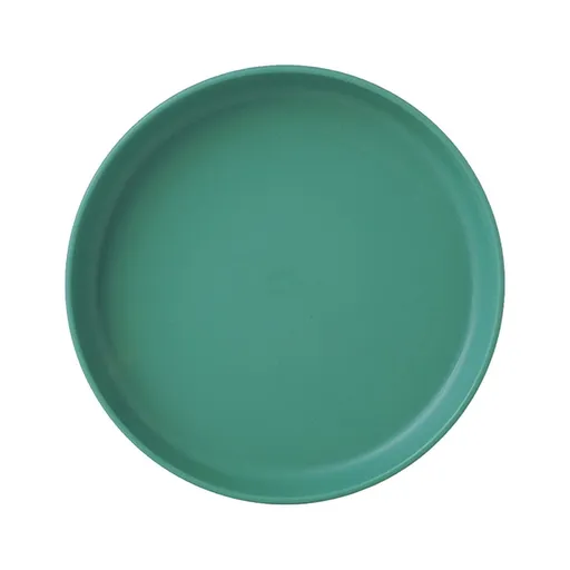 Lightweight Mini Plastic Plates, Spit Bone Dishes, Unbreakable Reusable Dinner Plates, Dishwasher & Microwave Safe, Green