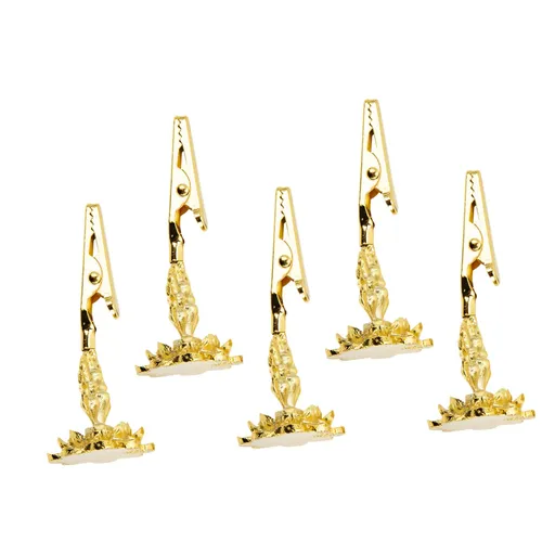 Incense Holder Metal Clip Rack Durable Alloy Vintage Home Decor Golden 6x2.5cm