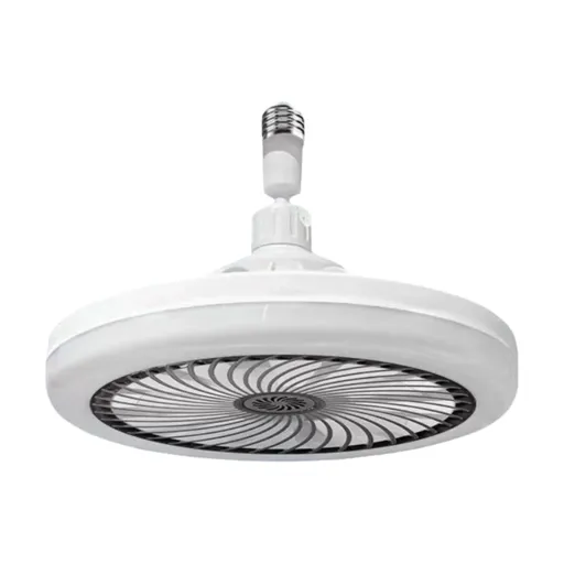 Black Remote LED Ceiling Fan Light with Aromatherapy Slot and Removable E27 Base Socket - Timer & Dimmable & 3-Speed & 3-Color Temperature Adjustable