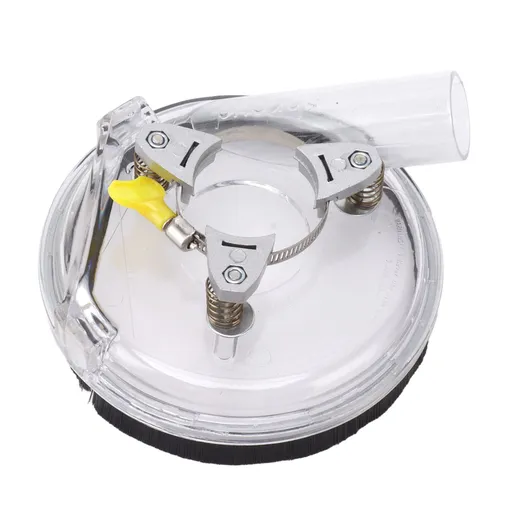 Dust Shroud Kit Transparent ABS Dry Grinding Dust Cover for 4in to 5in Angle Grinders Wet Polisher