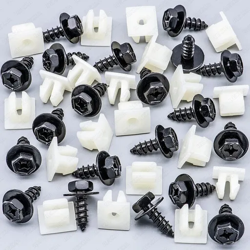 Rexka 20 Sets Bumper Cover Splash Shield Mud Guard Screw Bolt & Nylon Screw Grommet Nuts for Toyota Lexus 90159-60498 RAV4 Avalon Camry Highlander Prius ES300h GS350
