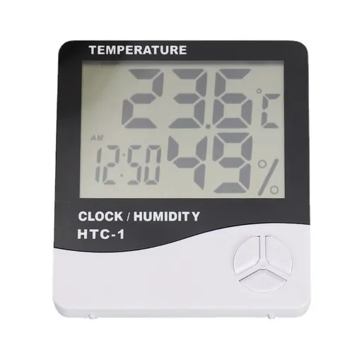 Digital LCD Temperature Humidity Hygrometer HTC-1 Big Display, More Accurate, Greenhouse Room Indoor Thermometer Monitor