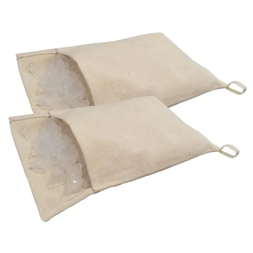 2Pcs Ice Lewis Bags for Ice Crushing 12.8 x 8.6 inch Canvas Bag for Dried ice, Bar Tools, Bartender Kit, Kitchen Accessory