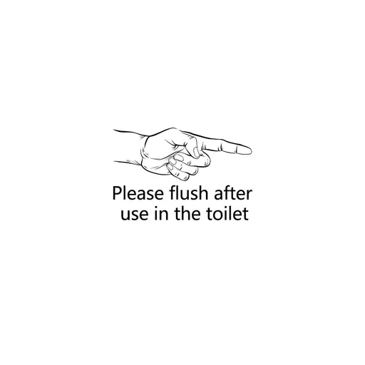 Warning Slogan Wall Sticker Decorate Stickers Toilet Seats Potty Seat for Toilet Bathroom Wall Decals Adhesive Wall Decal