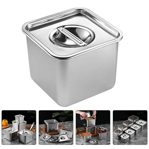 Stainless Steel Seasoning Jar with Plated for Salt, Pepper, Chili and Household Spice Storage