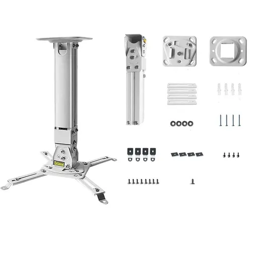 White projector installation extension wall ceiling projection bracket height adjustable projection multi adjustable ceiling