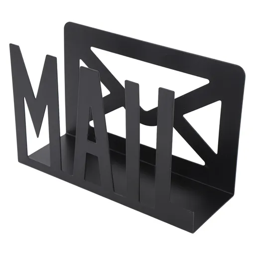 Desktop Mail Holder Iron Countertop Mail Letter Envelope Document Storage Rack Organizer for Home School Office