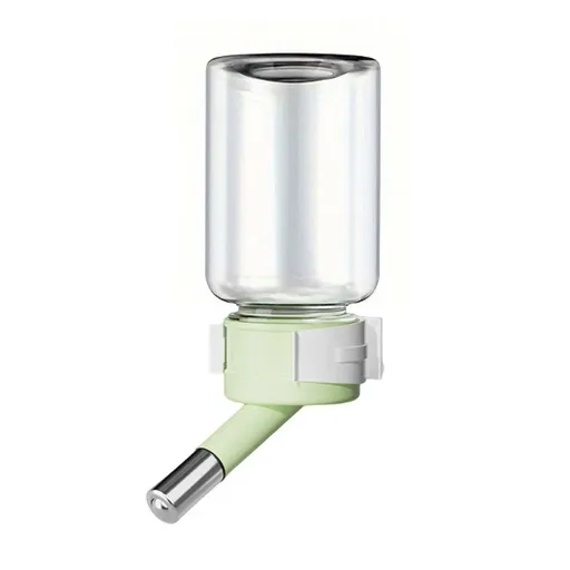 Pet Water Bottle for Hamster Guinea Pig Rabbit Vacuum Drinking Feeder Kettle - 80ml-Green