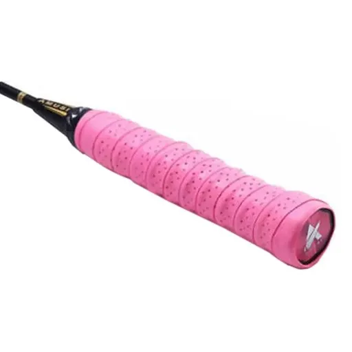 4X Anti-Slip Tennis Badminton Squash Racquet Over Grip Tape Overgrip Sweatband - Pink *4