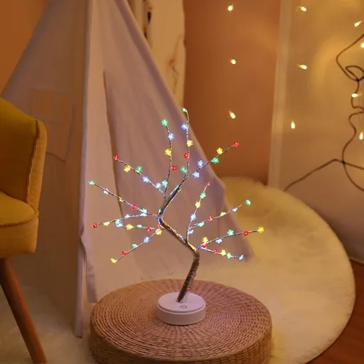 Pearl Night Light Tree, LED Decorative Lamp, Bedroom Decoration, Couple Bedroom, Entryway Decoration, Bedside Lamp, Christmas Decoration, Halloween Decoration, Thanksgiving Decoration, Australian Home Decor - tree - Size 2