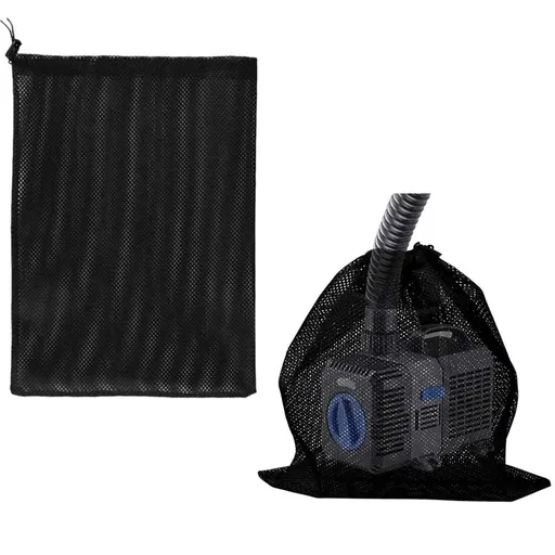 Pump Filter Mesh Bag Mesh Anti-Clog Pump Barrier Bag with Drawstring Reusable Pond Pump Protector Pump Filter Accessories
