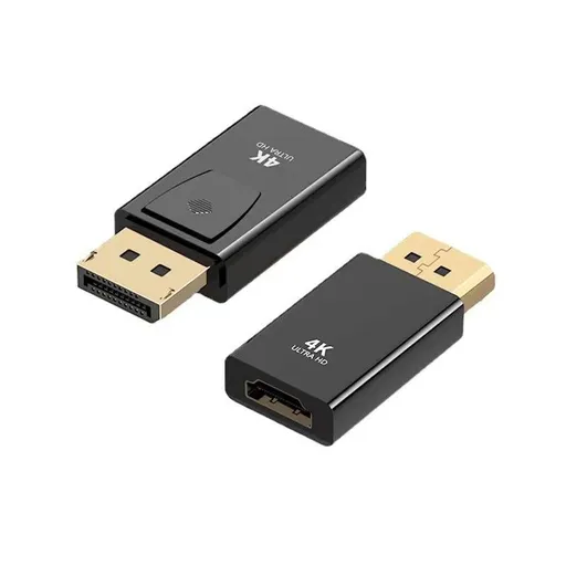 DisplayPort to HDMI Adapter 4K - DP to HDMI Converter for PC, Laptop, Monitor, TV, Projector (Black)