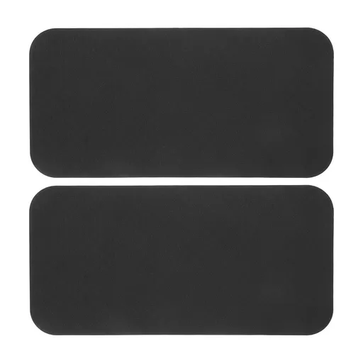 2Pcs Durable Black Kneeling Mat with Antislip Bottom for Gardening and Construction Work