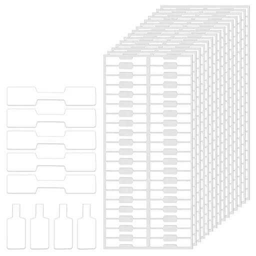 1000Pcs Jewelry Price Tags Stickers Roll White Blank Jewelry Price Tags Necklace Ring Display Labels