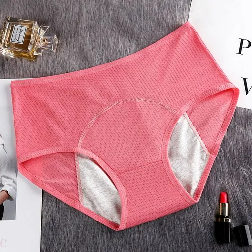 House Of Dasein Physiological Pants For Women Comfortable Mesh Anti Leakage Sanitary Triangular Underwear - Watermelon Red - 4Xl