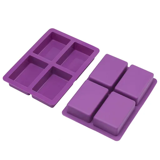 Pack Rectangle Silicone Soap Mold, Large Silicone Mold for Soap Making, Thick and Durable Easy to use Multipurpose