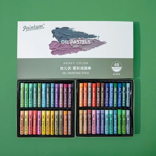 48-Color Oil Pastels Heavy-Color Oil Pastels Loose Oil Pastels Art Supplies - Morandi - Size 48 colors