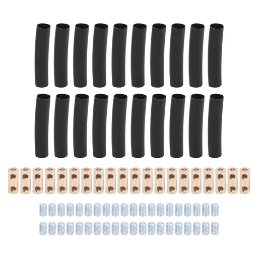 20 Sets 10 AWG Gauge Wire Connector Nut Kit Copper Excellent Conductivity 10 Gauge 60A Splicing Quick Wiring Connection Terminal