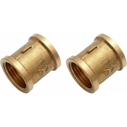 Female Straight Couplings, Female Connector Accessories, Female Connecting Pipe Threads, Female Connectors, 1/2 Brass