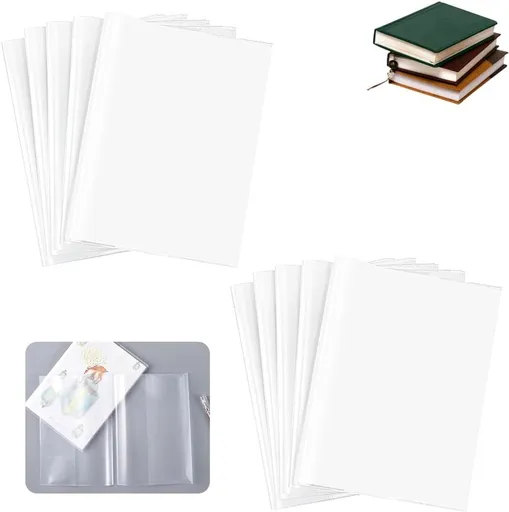 Book Sleeve - 10 pieces transparent A4 notebook cover - book cover - Book Sleeve - A4 book cover - Book Sleeve - Insert folders - paper book protector - transparent notebook cover - transparent notebook cover - Transparent