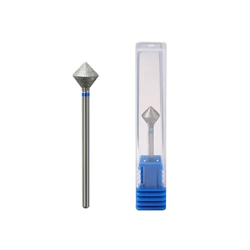 2Pcs Diamond Nail Drill Bit Rotary Burr Manicure Pedicure Grinding Head Nail Cutters for Professional and Home Use