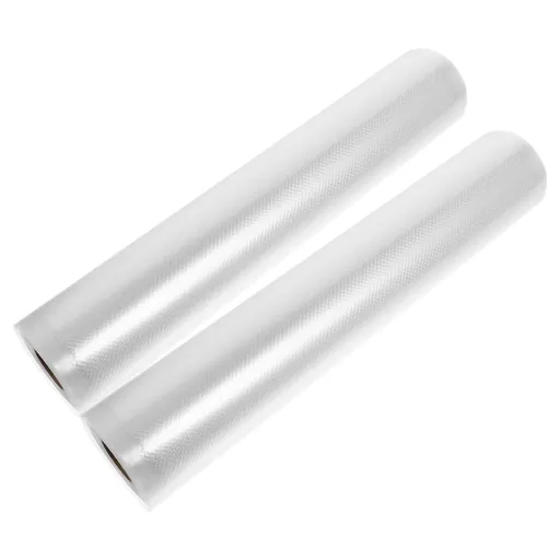 Vacuum Sealer Bags 2 Rolls Transparent Food Storage Bags 196.5x11x0.04 Inches and Reusable 500.00X28.00X0.10CM Transparent