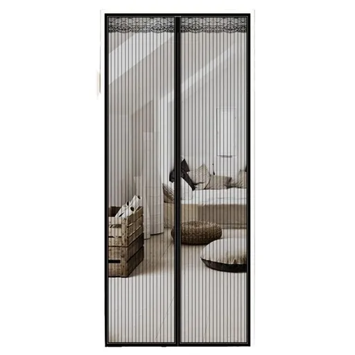 Magnetic Screen Door,Heavy Duty Mesh,Self Sealing - Upgrade Enhanced Screen Mesh,Powerful Magnets,Full Frame Magic Tape Screen