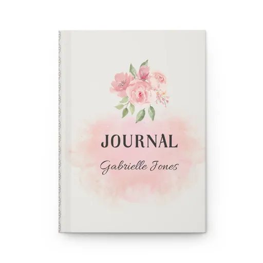 Story Nest Books Custom Floral Hardcover Journal Personalized Writing Diary Elegant Gift Women Wedding Bridesmaid Shower Mothers Day