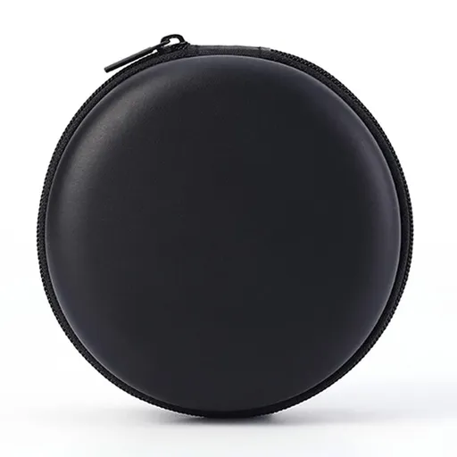 Earphone Case Headphone Earbud Hard Protective Carrying Case Bag Round Earbud Case Portable with Case Storage Bag