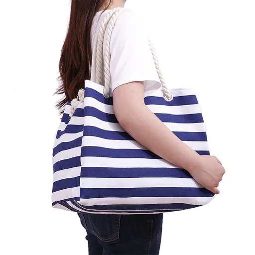 Extra Large Waterproof Beach Tote Bag With Zipper for Women Travel Gym Shopping