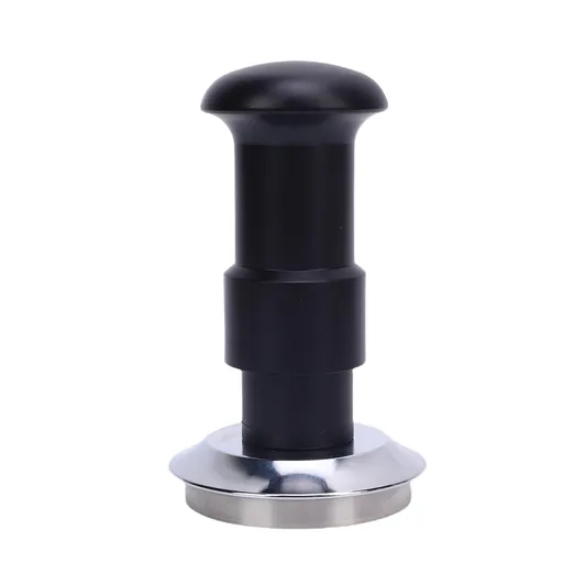 Coffee Hammer Black Threaded Double Spring 30lbs Pressure Stainless Steel Coffee Tamper for Coffee Machine Accessory 51mm / 2.01in