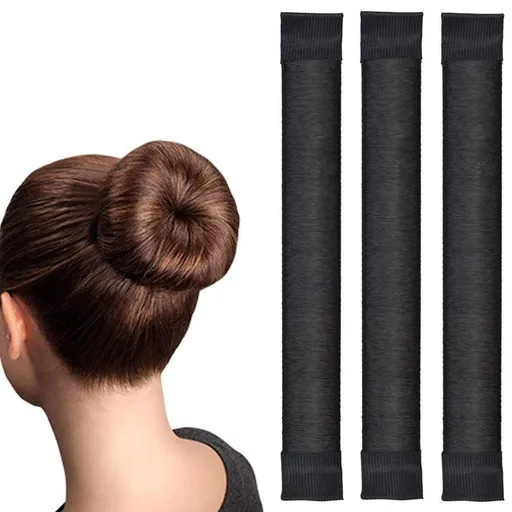 3 Pcs, Professional Hair Bun Maker-Donut Hair- Perfect Hair Bun Maker-Ballet Bun Maker-Easy Bun Hair Tool-Kids Ballerina Bu